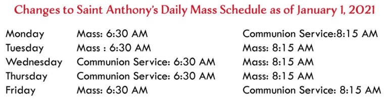 Services Schedule